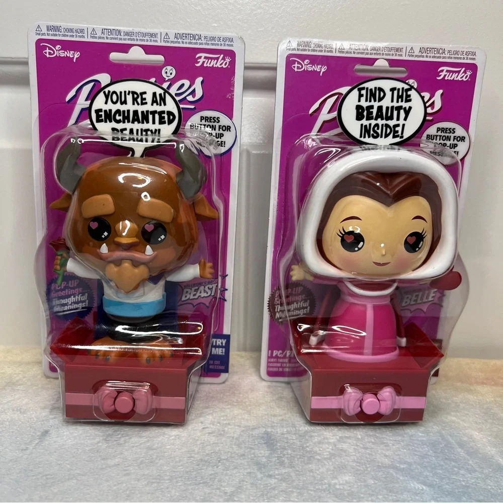 Funko Popsies Disney Beauty And The Beast *2 PACK* Belle & Beast Set Valentines